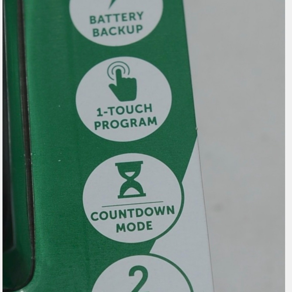 NEW [Sealed] 24-Hour Digital Timer Power Strip with Display | 2 Grounded Outlets - Picture 5 of 6